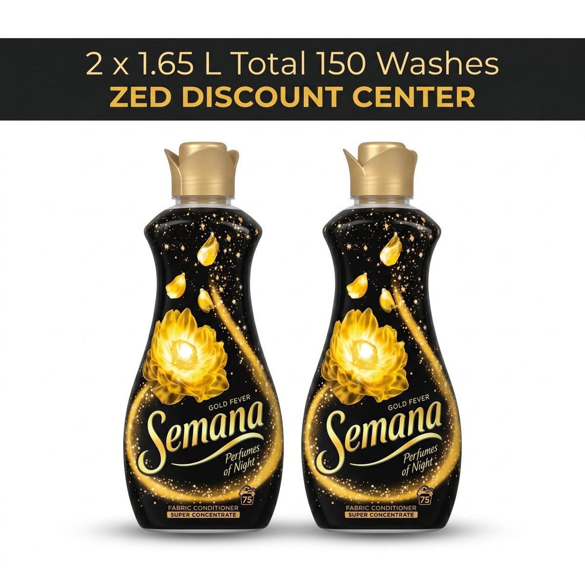 Gold Fever Fabric Conditioner 2x 1.65L (75 Washes x2)