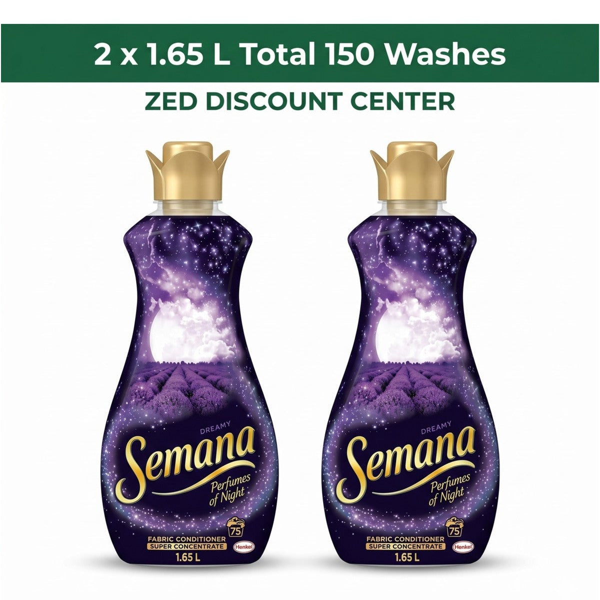 Dreamy Fabric Conditioner 2x 1.65L (75 Washes x2)