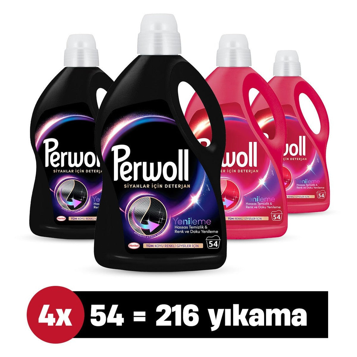 Liquid Detergent Refresh Black 2X2.97L and Color 2X2.97L (216 Washes) - for Black and Colored Laundry