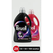 Black and Color 2Pack Detergent - 2x2.97L 108 Washes, Fabric Care & Color Protection
