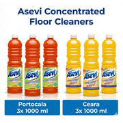 Orange Floor Cleaner 1L X3 + Floor Wax Solution 1L X3
