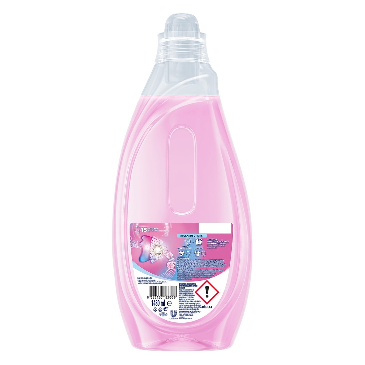 Express Fresh Sensitive Liquid Laundry Detergent for Whites and Colors 1480ml x3