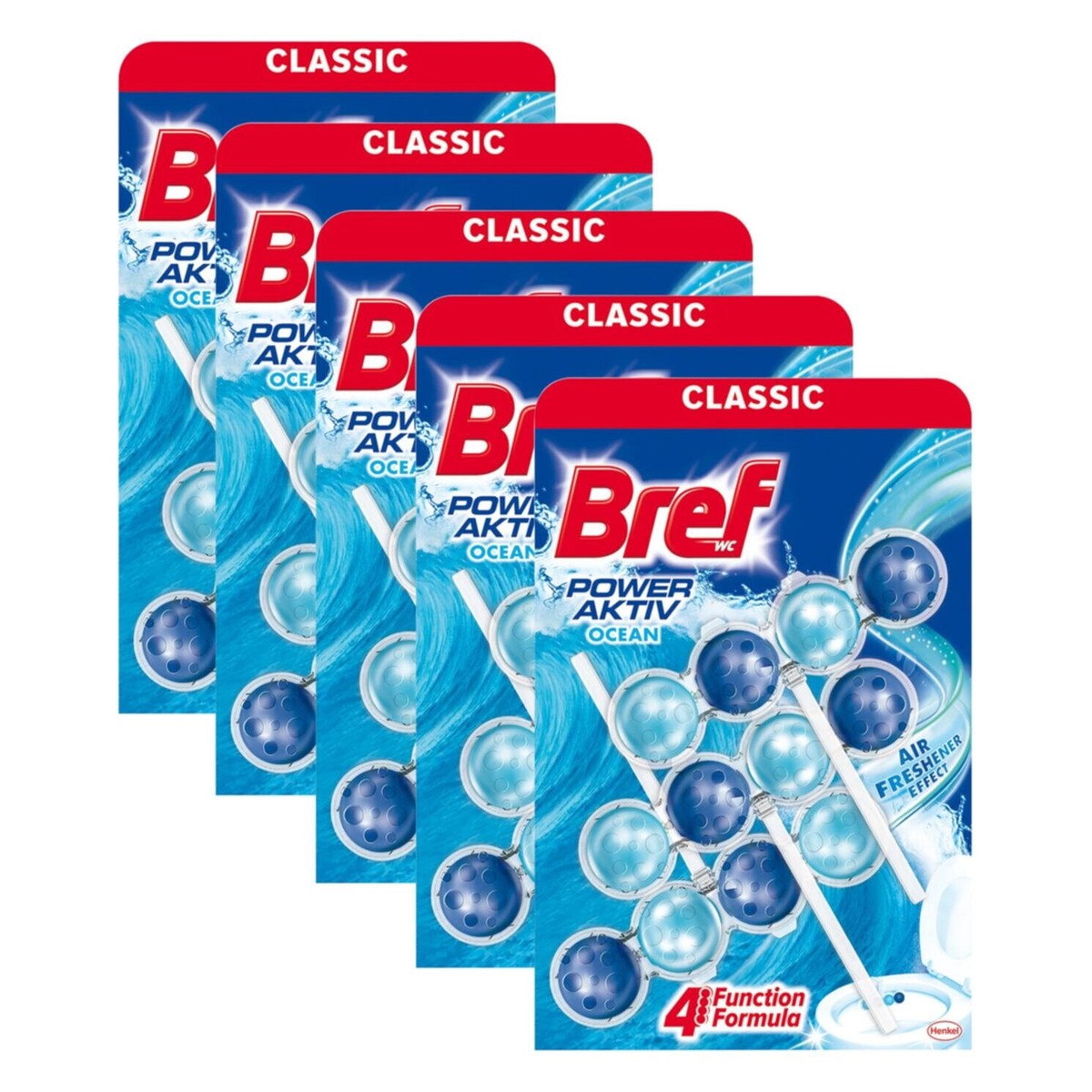Power Aktiv Toilet Seat Block Ocean 3 x 50g - 5 Packs