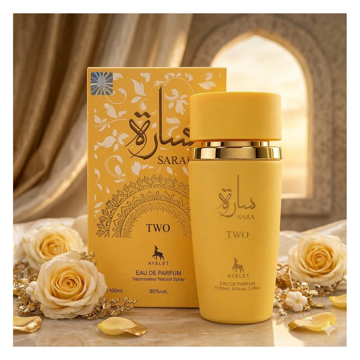 Set of 2 Oriental Perfumes (1xMan + 1xWoman) 100ML - Al Maliki + Sara Two
