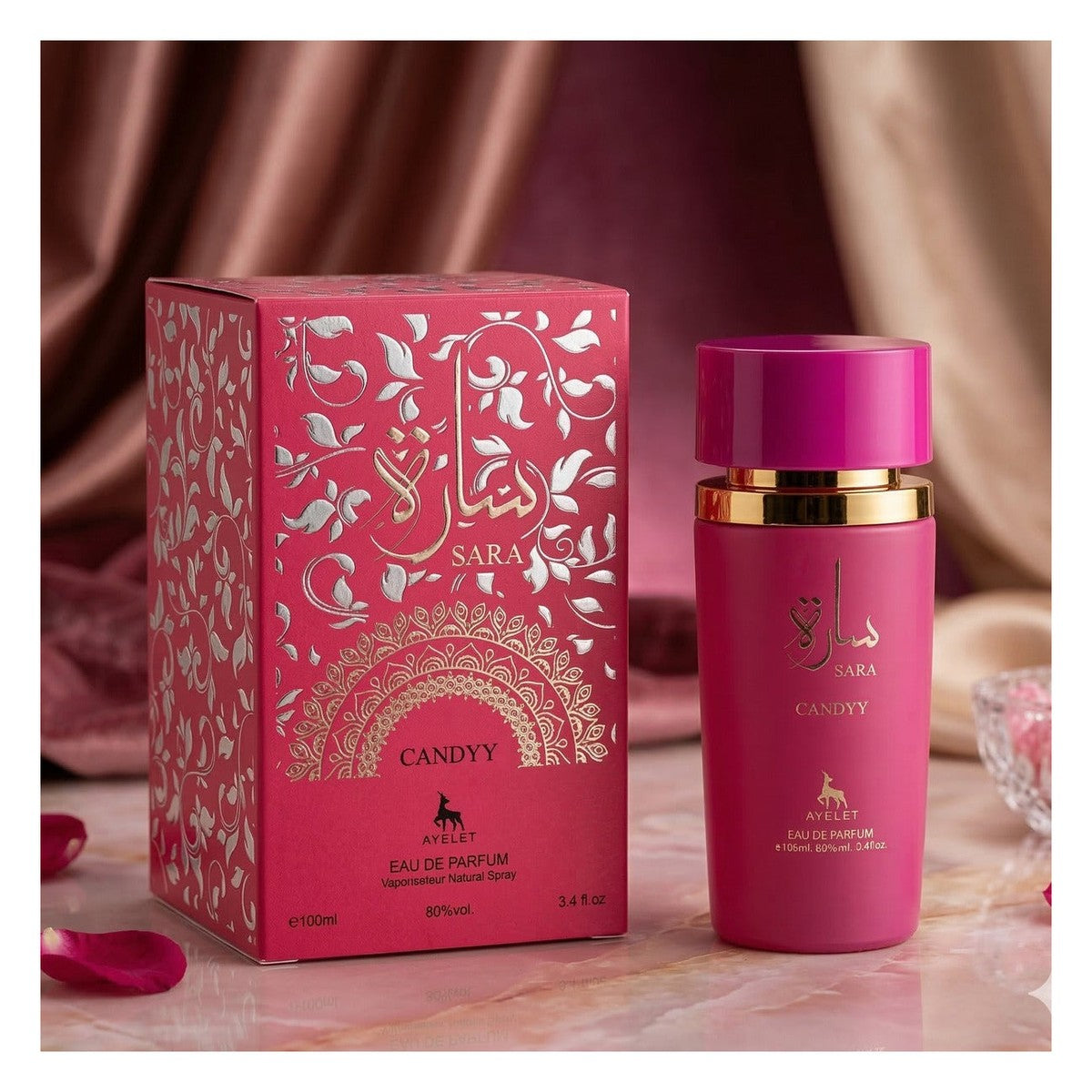 Set of 3 Oriental Perfumes for Women100ML - Sara Pink + Sara White + Sara Candy