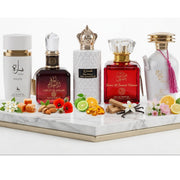 Set of 5 Oriental Perfumes for Women 100ML - Sara White + Lailat Al Ahlam + Oud Romancia + Sama Al Emarat Khususi + Alyia