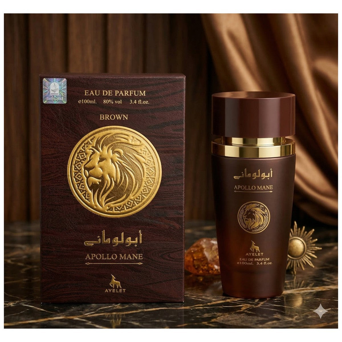 Set of 5 Oriental Perfumes 100ML (3xWoman + 2xMan) - Sara Candy + Apollo Mane Brown + Apollo Mane Black + Sara Pink + Sara White
