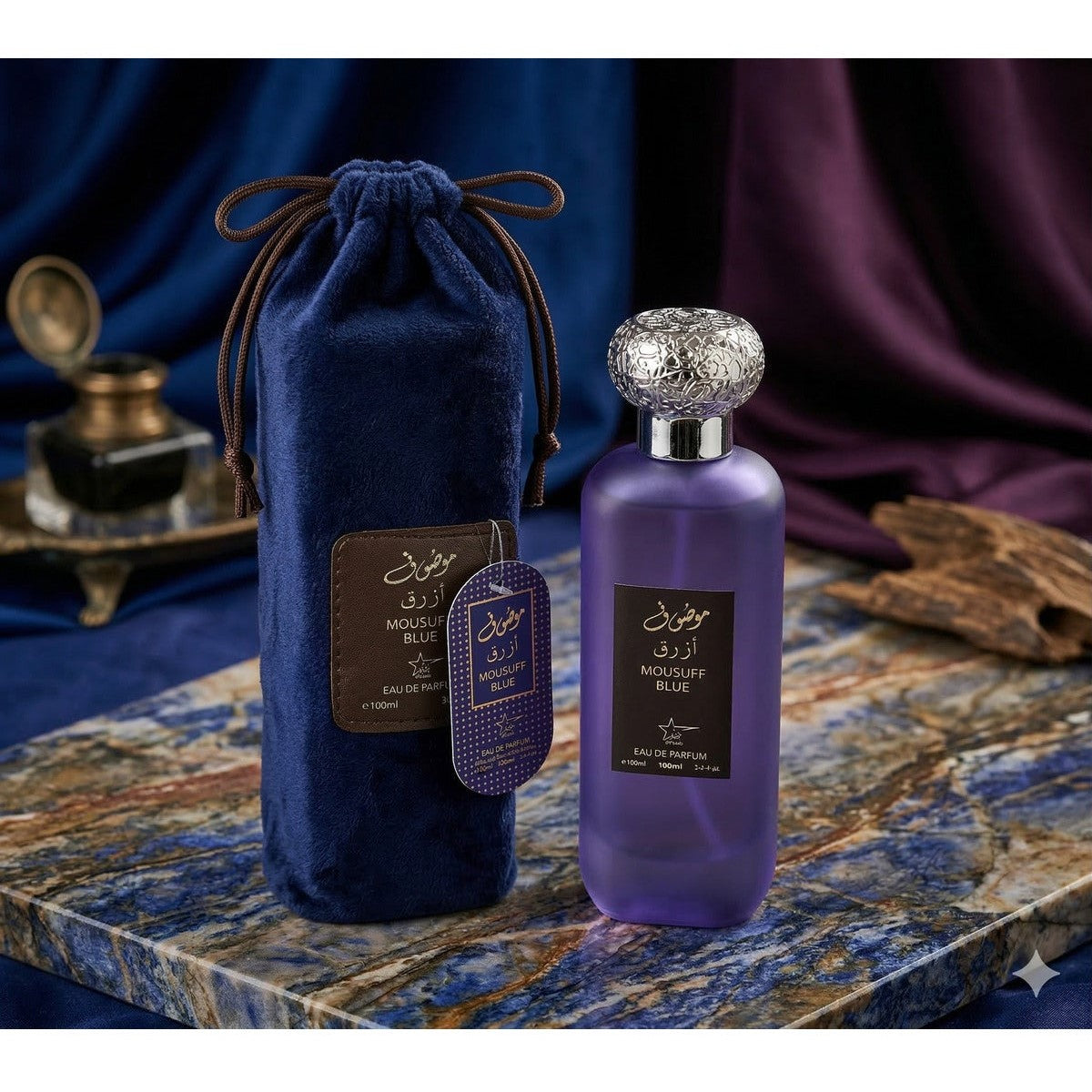 Set of 4 Oriental Perfumes (2xWoman + 2xMan) 100ML - Mousuff Pink + Antarctic Pink + Antarctic Blue + Mousuff Blue