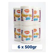 Mega Roll 400 Giant Paper Towels, 6-Pack (6 x 500g)