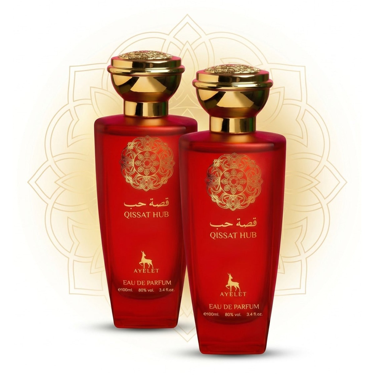 Set of 2 Oriental Perfumes for Women - Qissat Hub 100ML - EDP