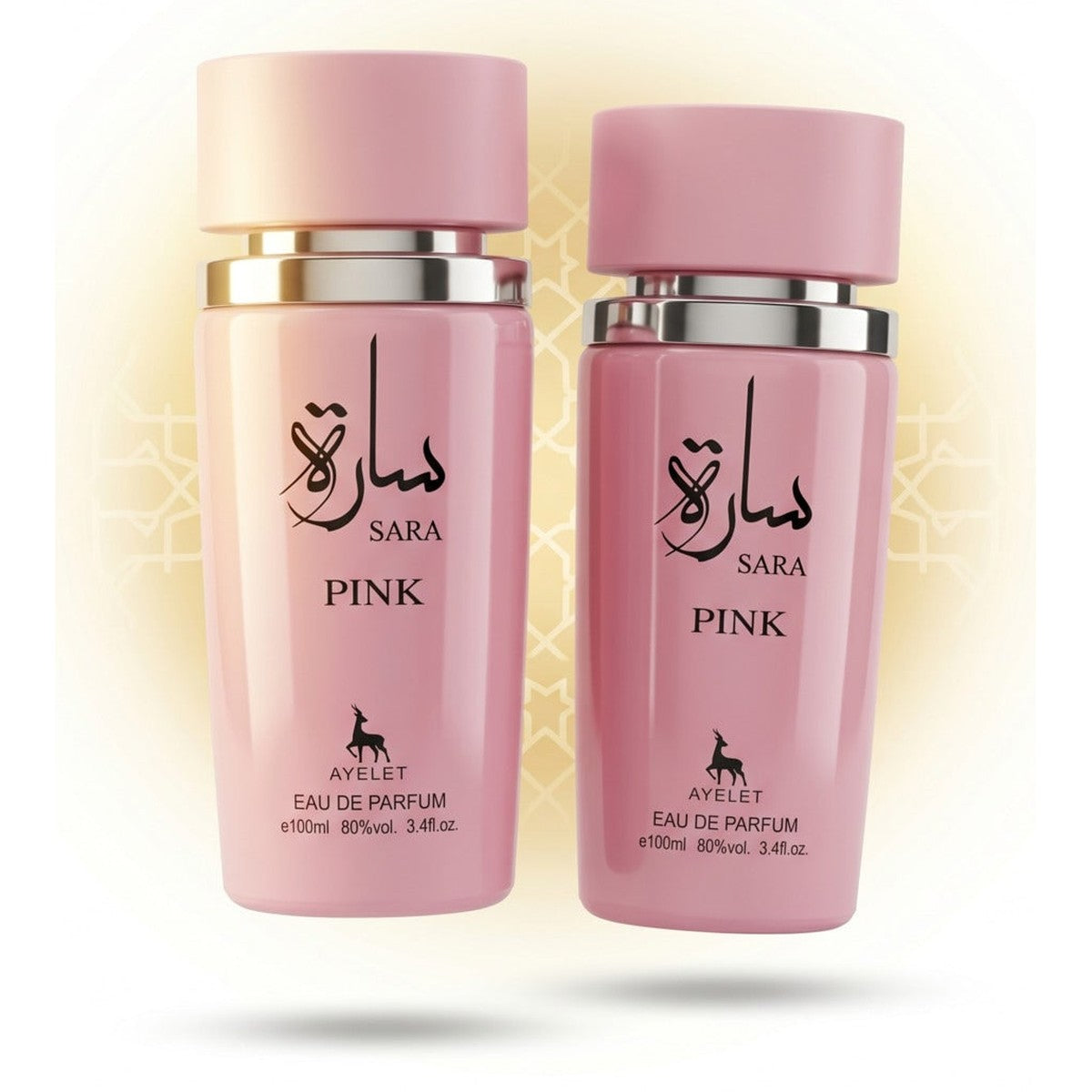 Set of 2 Oriental Perfumes for Women - Sara Pink 100ML - EDP
