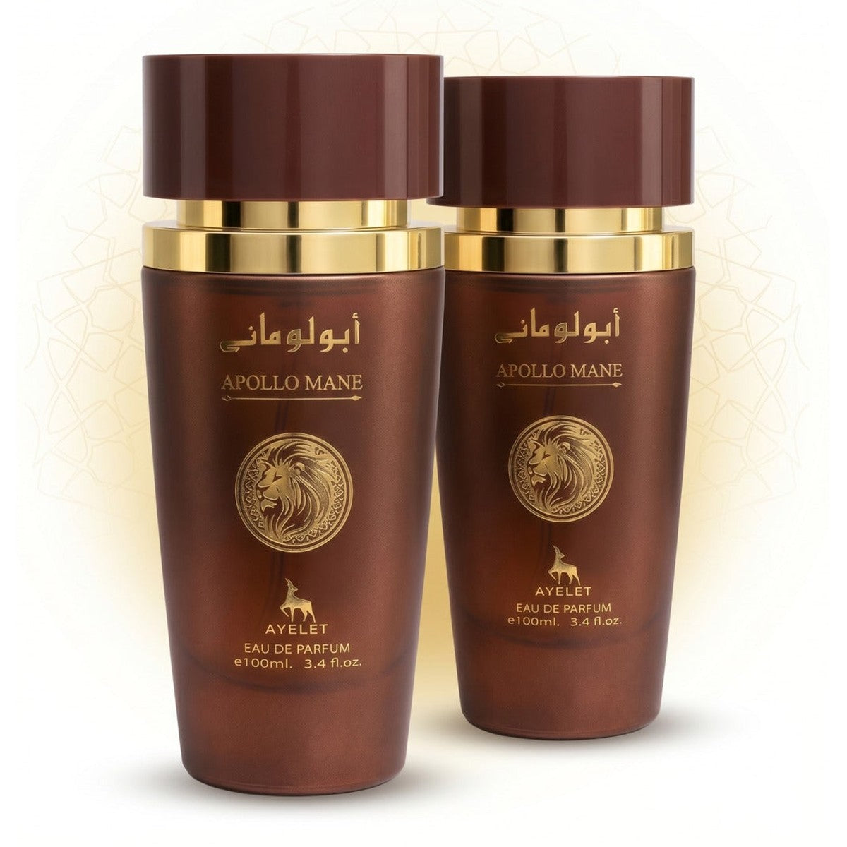 Set of 2 Oriental Perfumes for Men - Apollo Mane Brown 100ML - EDP