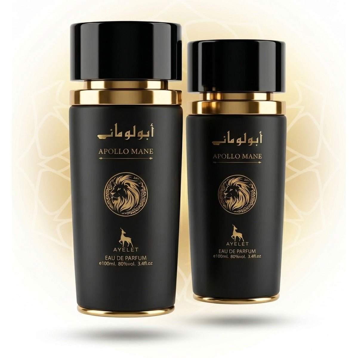 Set of 2 Oriental Perfumes for Men - Apollo Mane Black 100ML - EDP