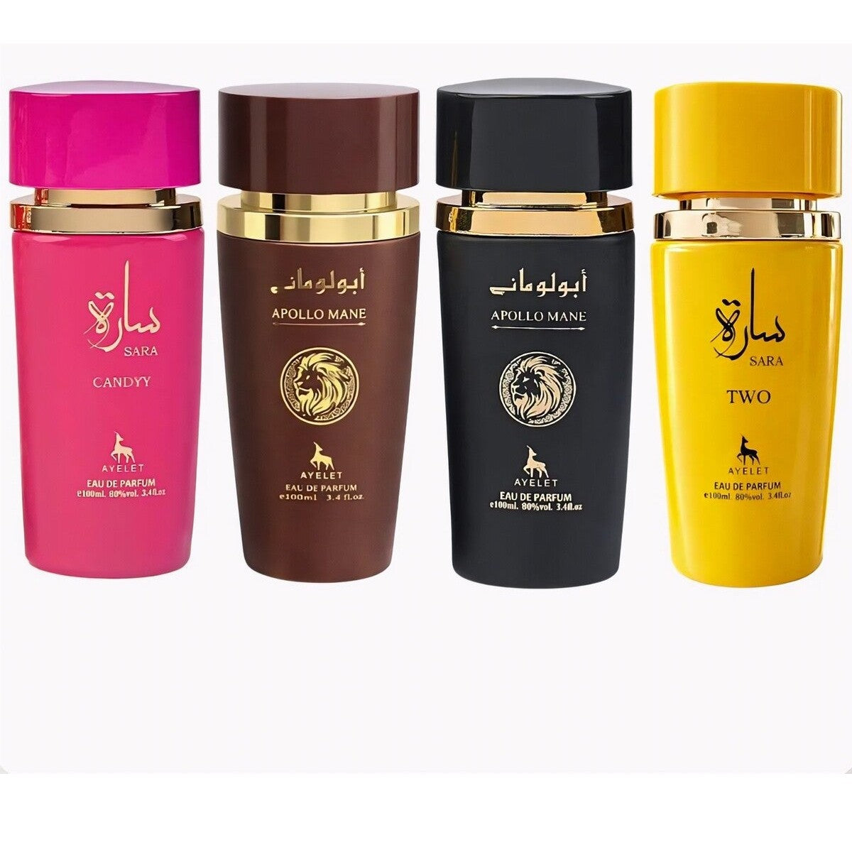 Set of 4 Oriental Perfumes 100 ML 2x Men 2x Women