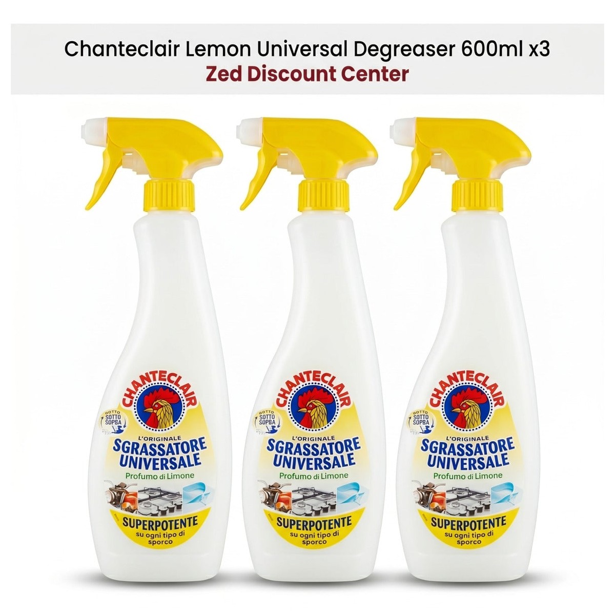 Chanteclair Lemon Universal Degreaser 600ml x3