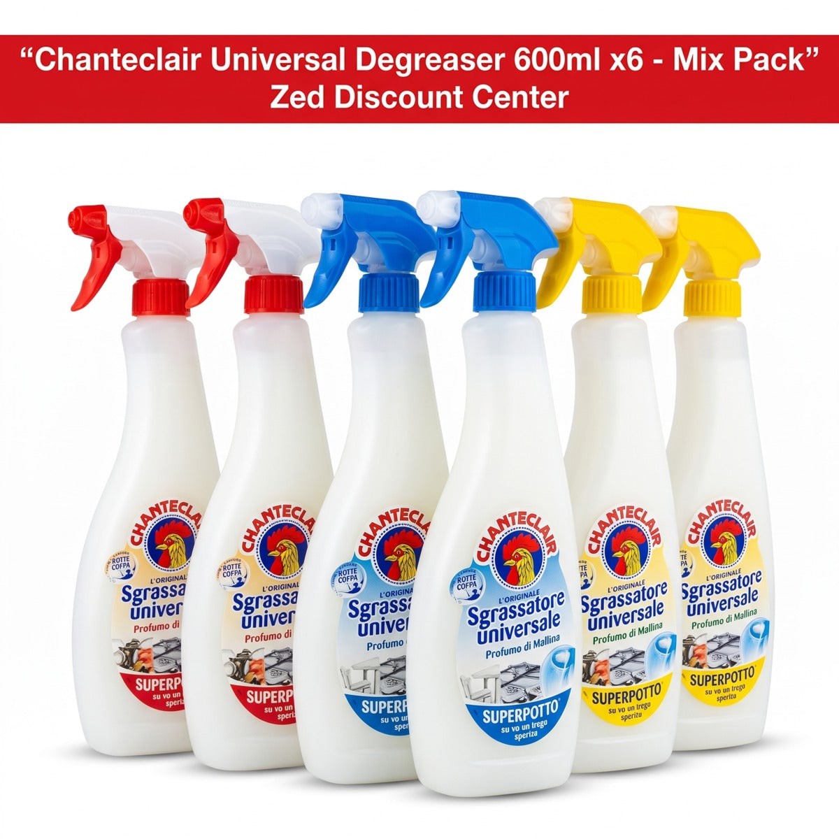 Universal Degreaser 600ml Mix Packing ( x2 Lemon x2 Marseille x2 Baking Soda)