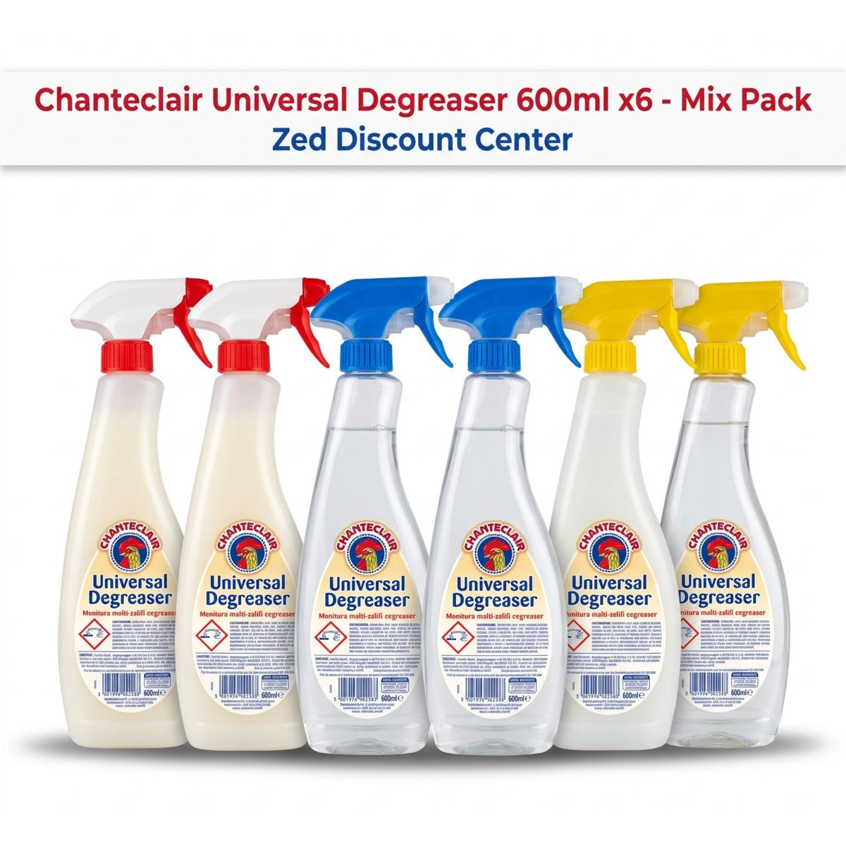 Universal Degreaser 600ml Mix Packing ( x2 Lemon x2 Marseille x2 Baking Soda)