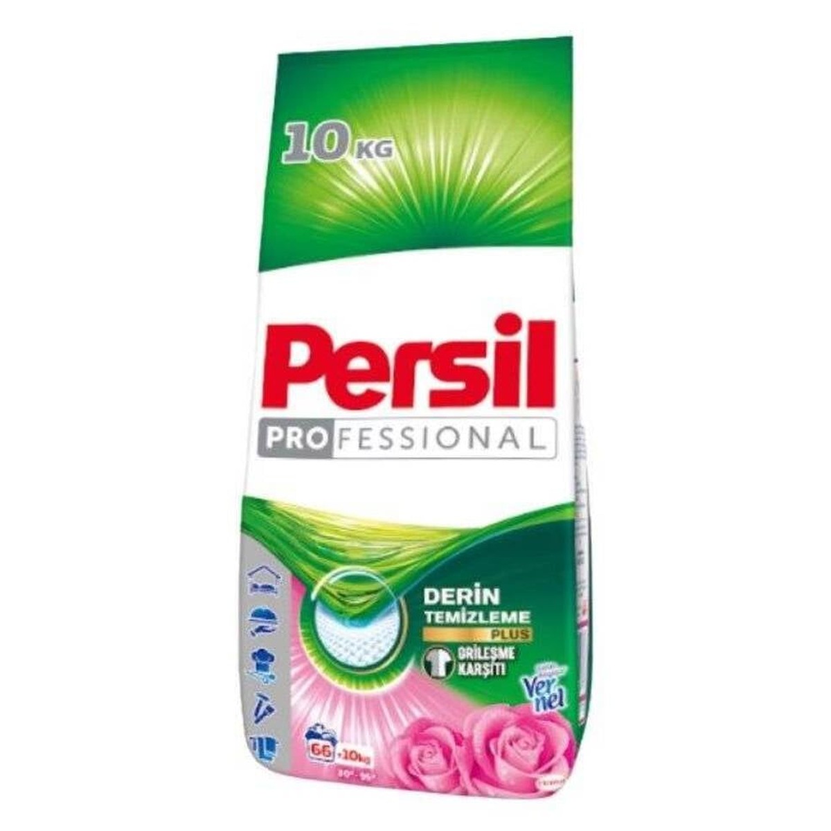 Professional laundry detergent powder Rose 10 kg (67 washes)
