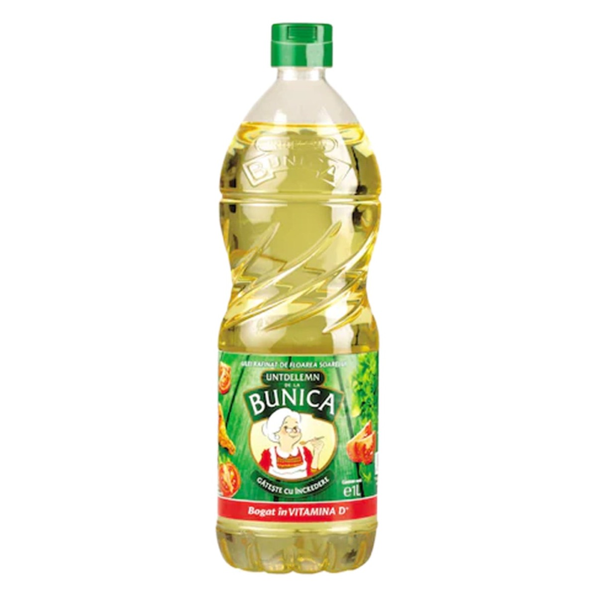 Set of 6 bottles of sunflower oil with vitamin D Grandma's Oil 1 L