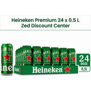 Premium Lager Beer, 24 x 500ml Cans