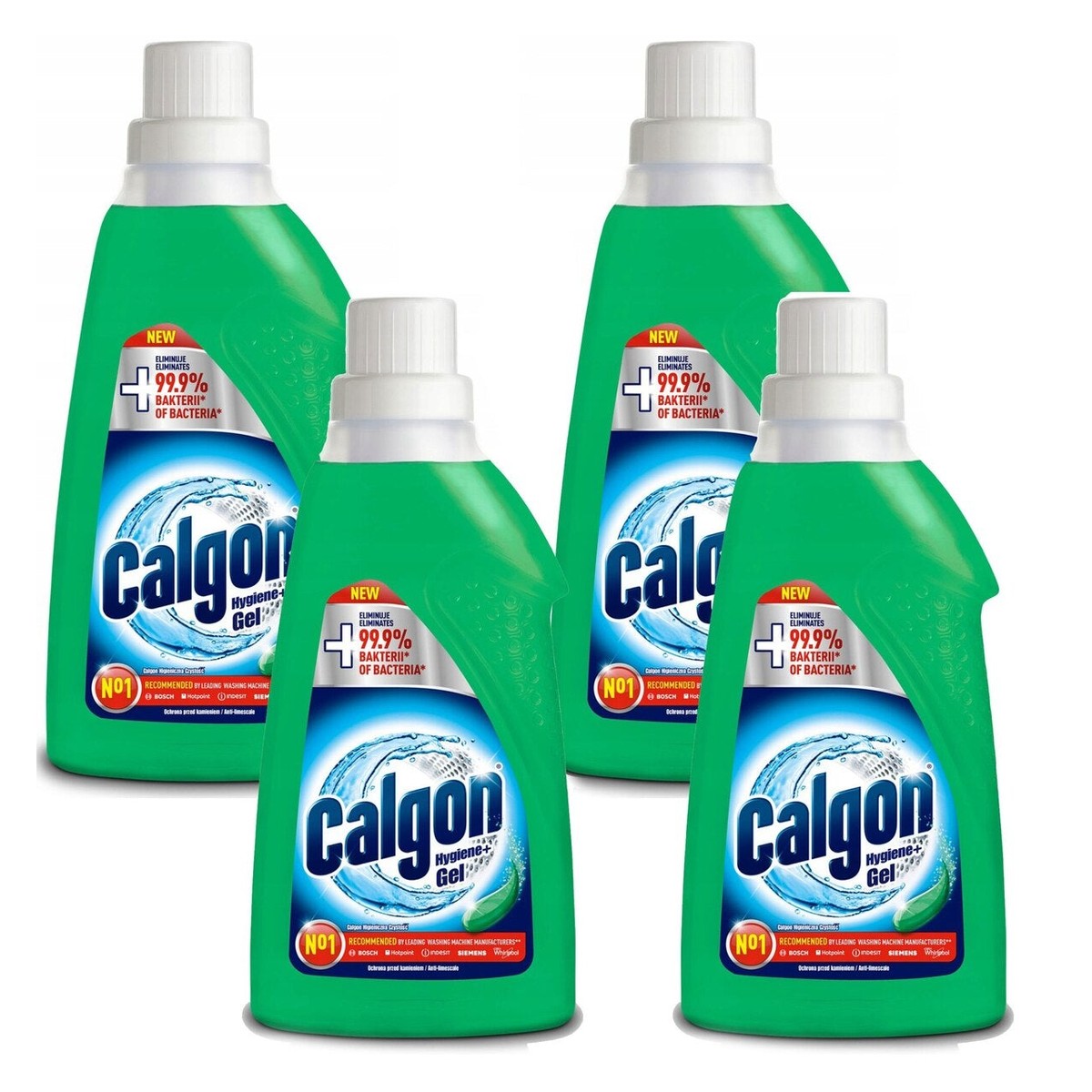 Set 4x solutii anticalcar, Calgon, Hygiene Plus, 3L