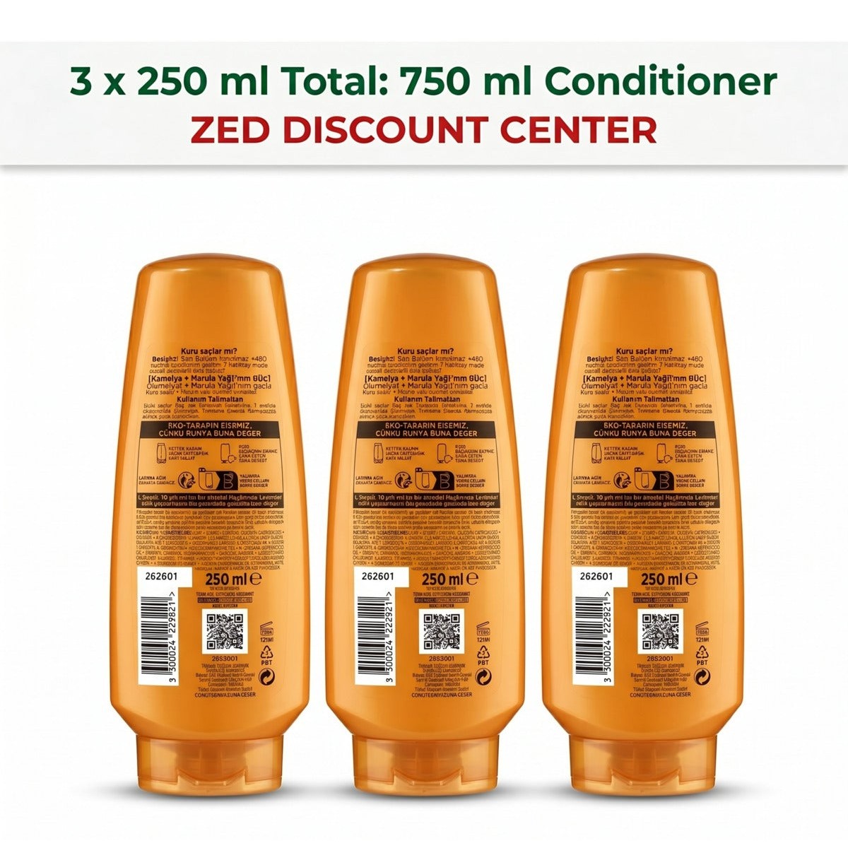 Nourishing Hair Conditioner 3x 250ml.