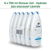 Hydrate Shower Gel Nourishing Body Wash, 6 x 720 ml