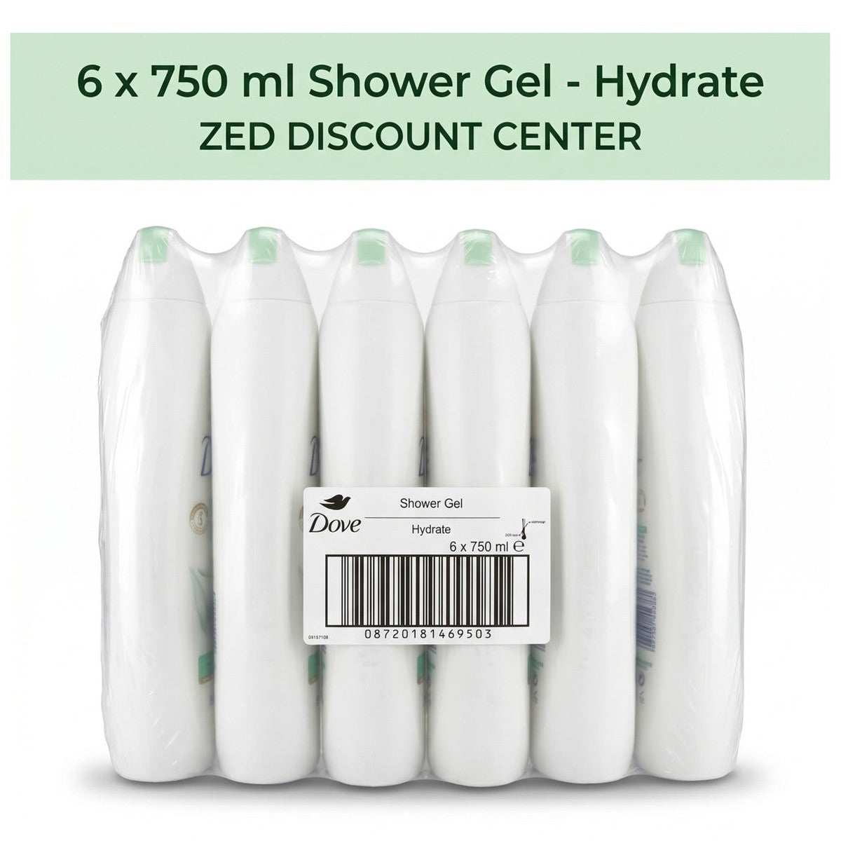 Hydrate Shower Gel Nourishing Body Wash, 6 x 720 ml