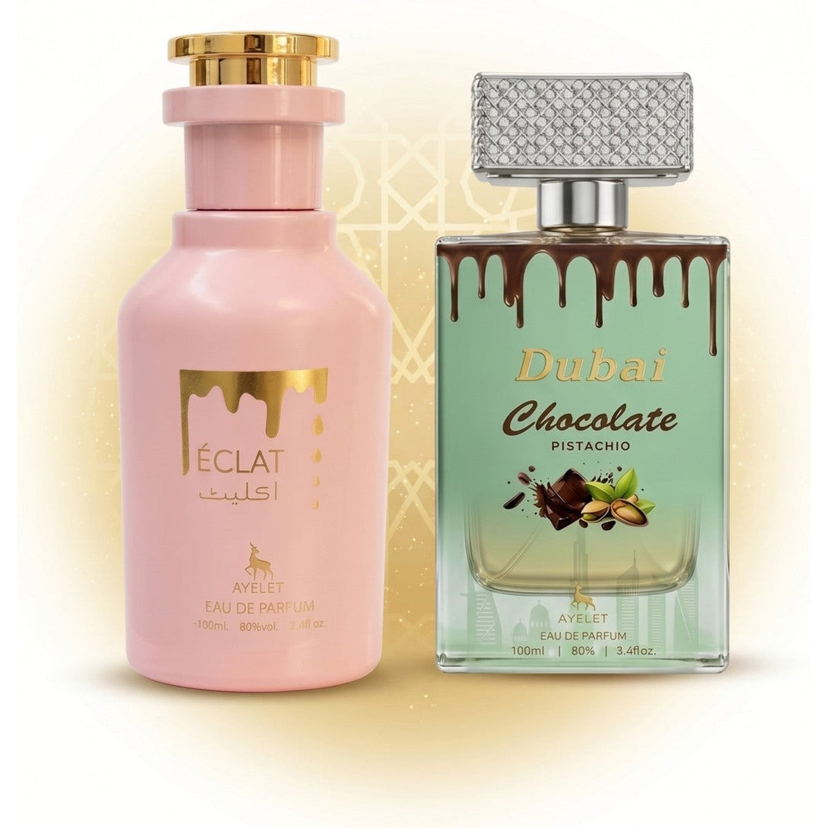 Set of 2 Oriental Perfumes for Women 100ML - Eclat + Dubai Chocolate
