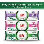 Multi-Purpose Mop Compatible Floor Cleaning Towel 50 Sheets | Lavender Oil x1 - Lily Flower Scented x1 - Power Wipes x1