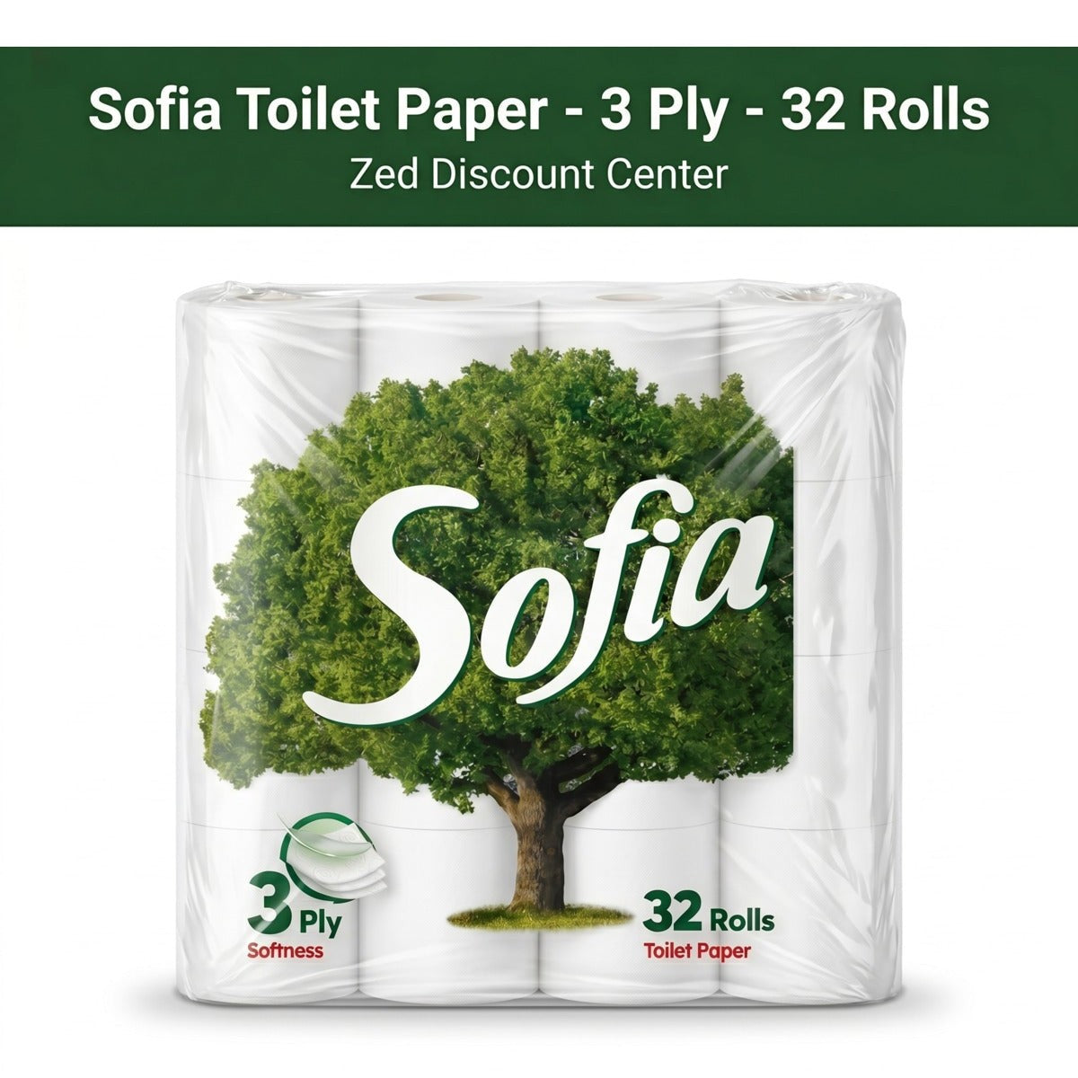 Toilet Paper 3 Ply 32 Rolls
