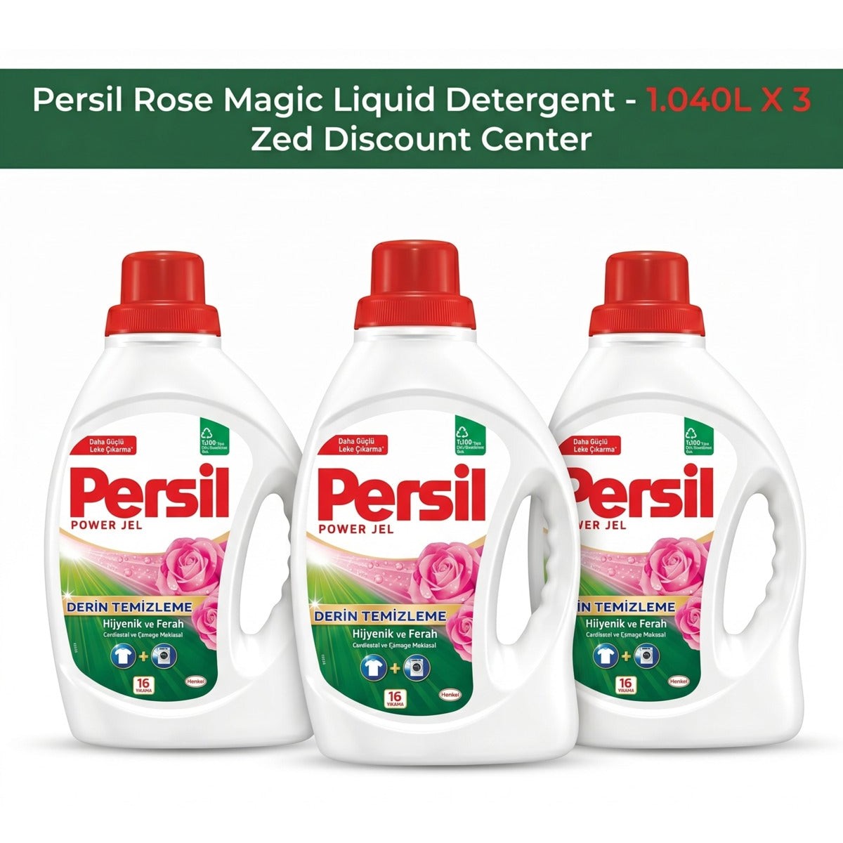 Rose Magic Liquid Detergent for Whites - 1.040L X 3 (Total : 48 Washes)