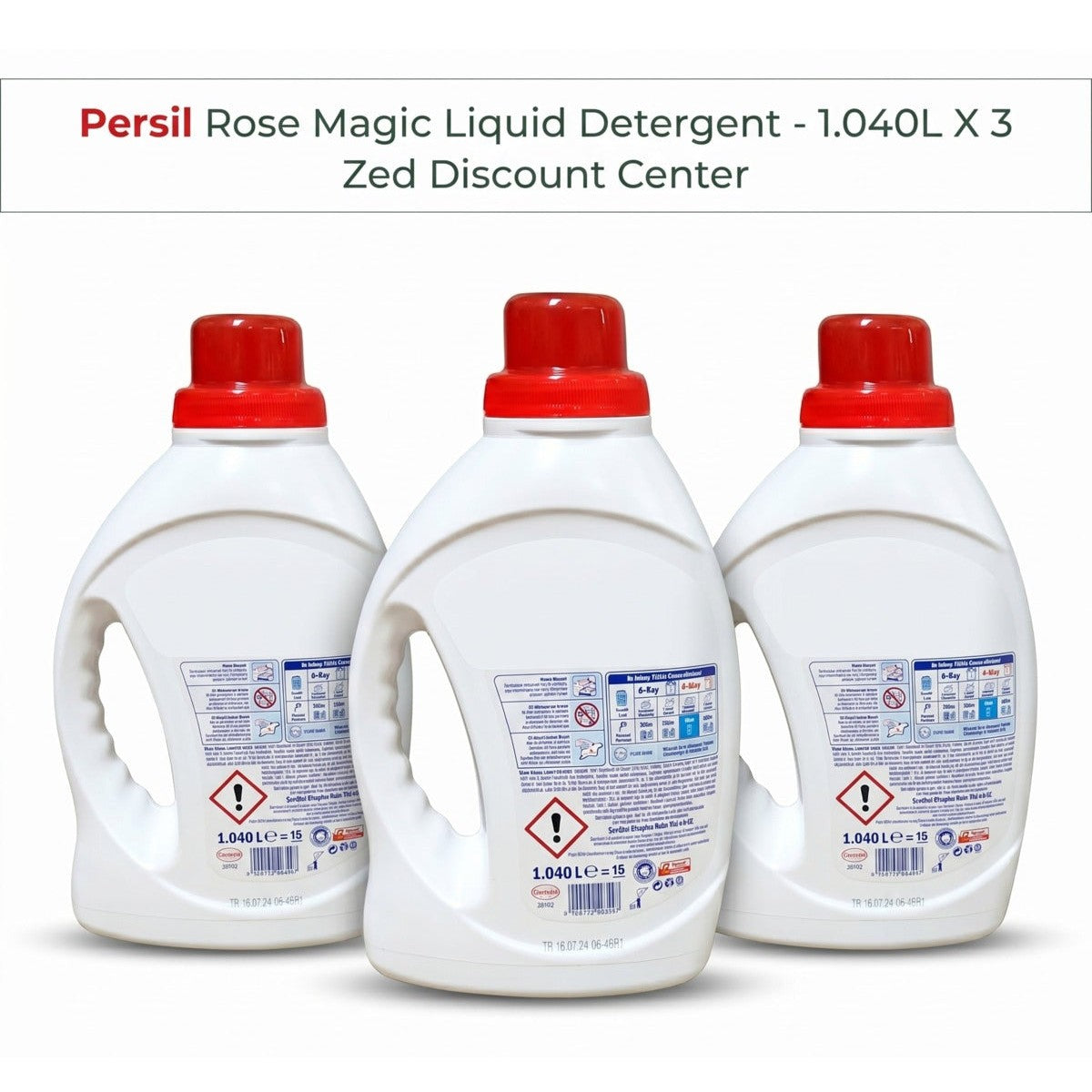 Rose Magic Liquid Detergent for Whites - 1.040L X 3 (Total : 48 Washes)