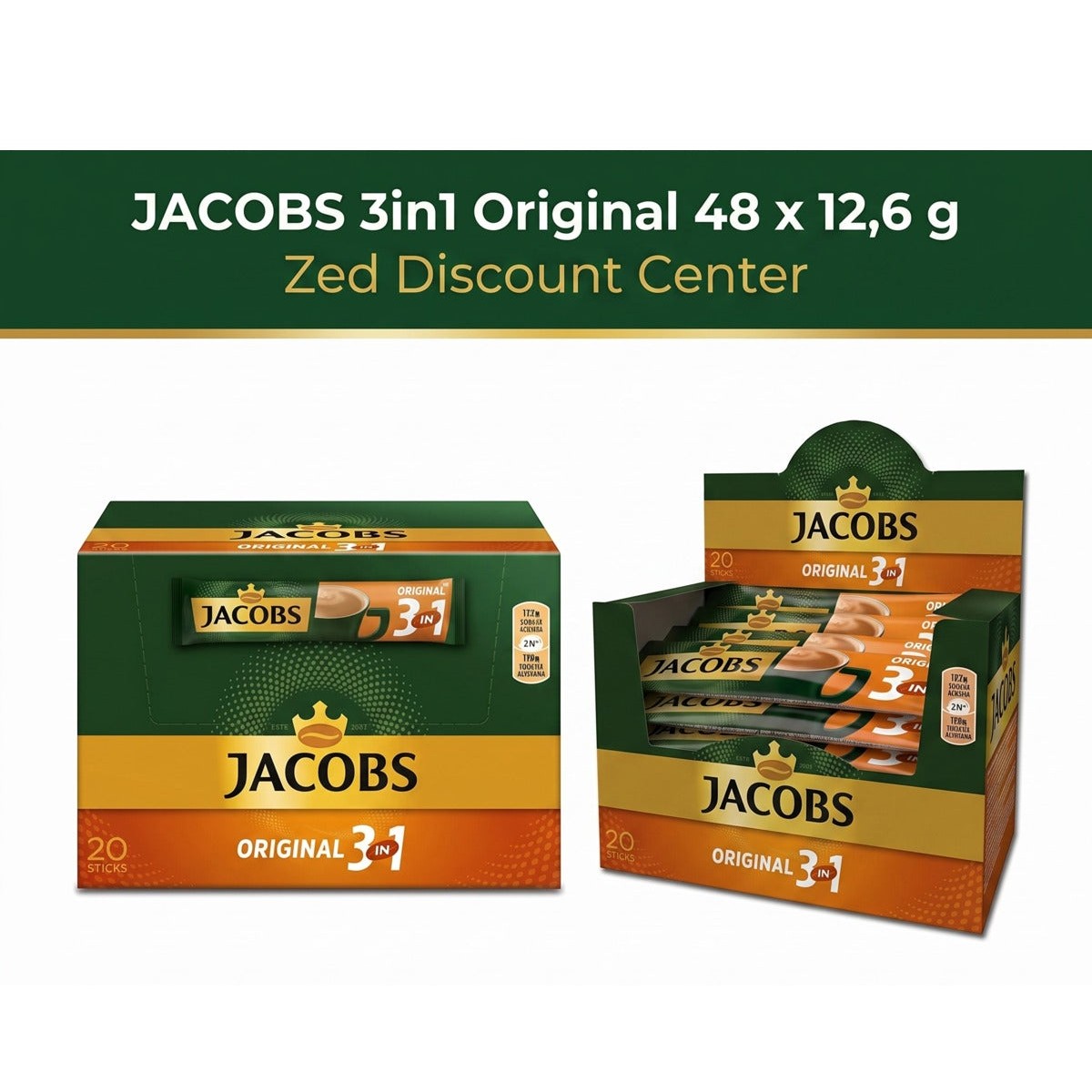 3 in 1 Original 48 x 12.6g PROMOTIONAL PACK