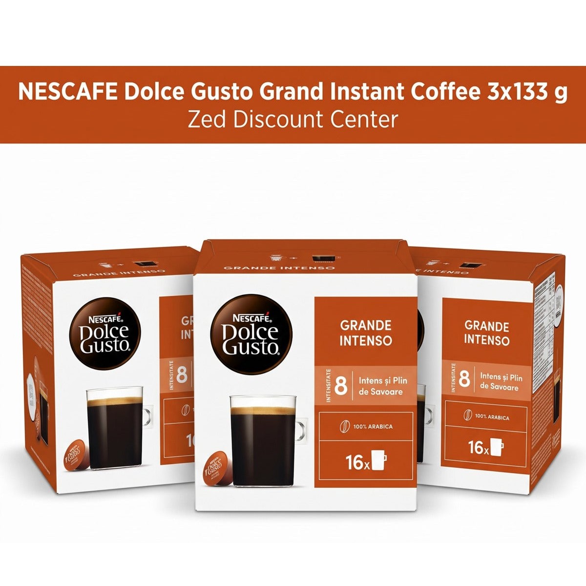 NESCAFE Dolce Gusto Grand Instant Coffee 3x133 g