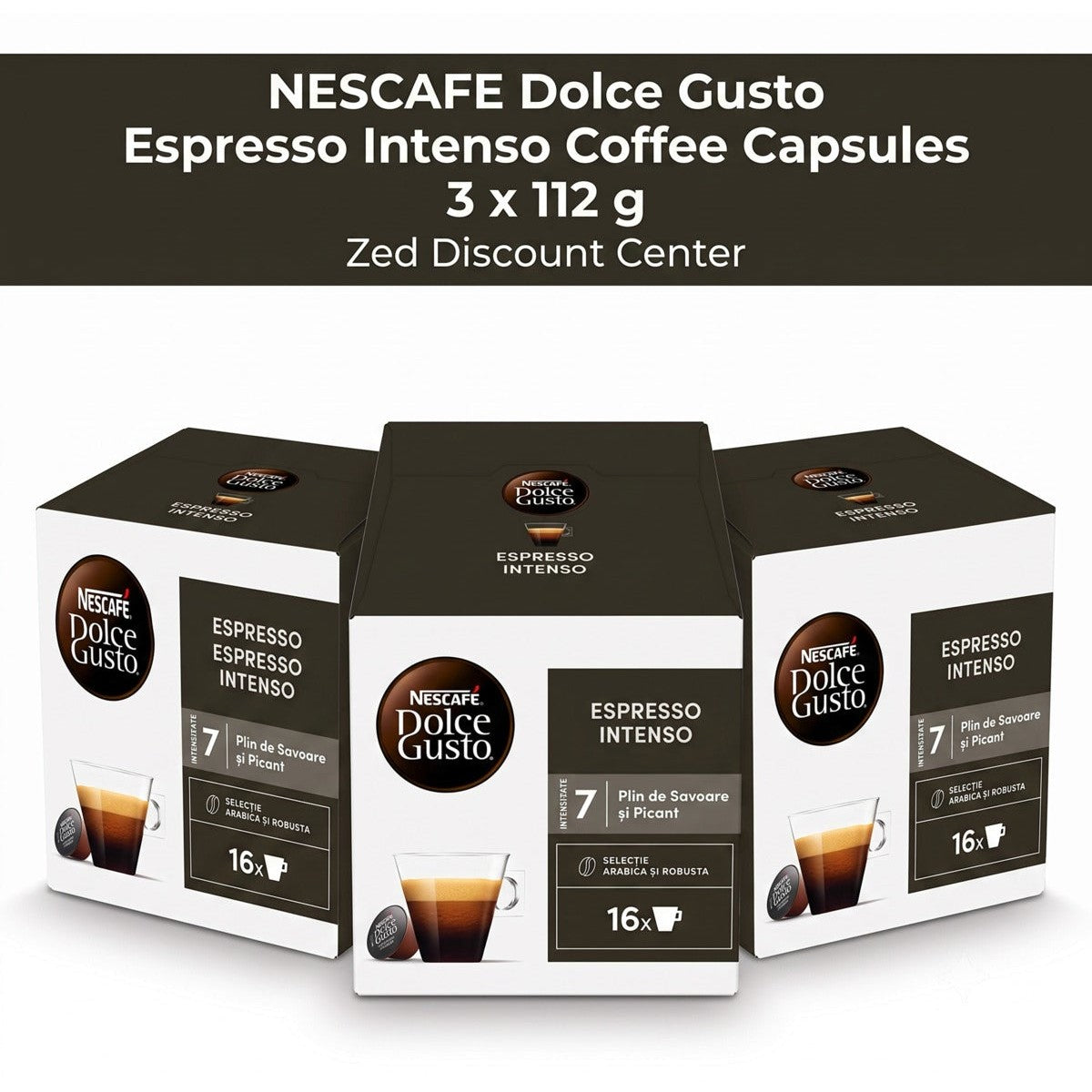 Dolce Gusto Espresso Intenso Coffee Capsules 3 x 112 g