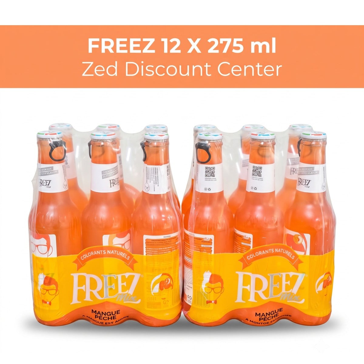 Premium Sparkling Drink | MANGO PEACH 12 x 275ml Pack | Refreshing Beverage