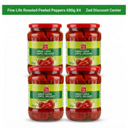Roasted Peeled Peppers 680g X4