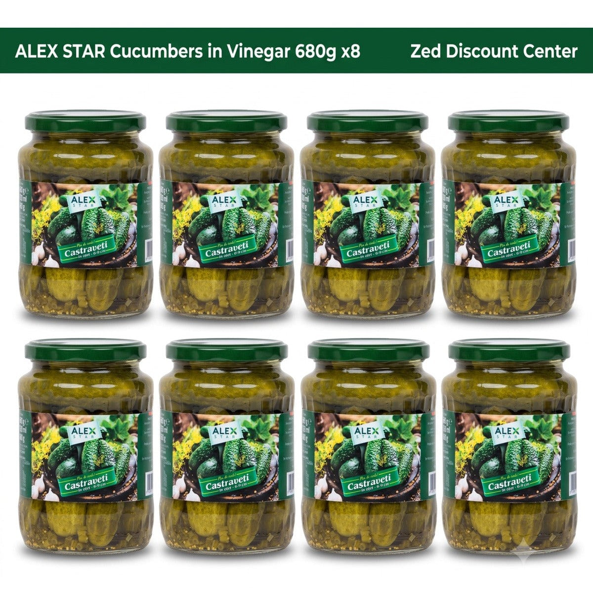 Cucumbers in Vinegar 680g x8
