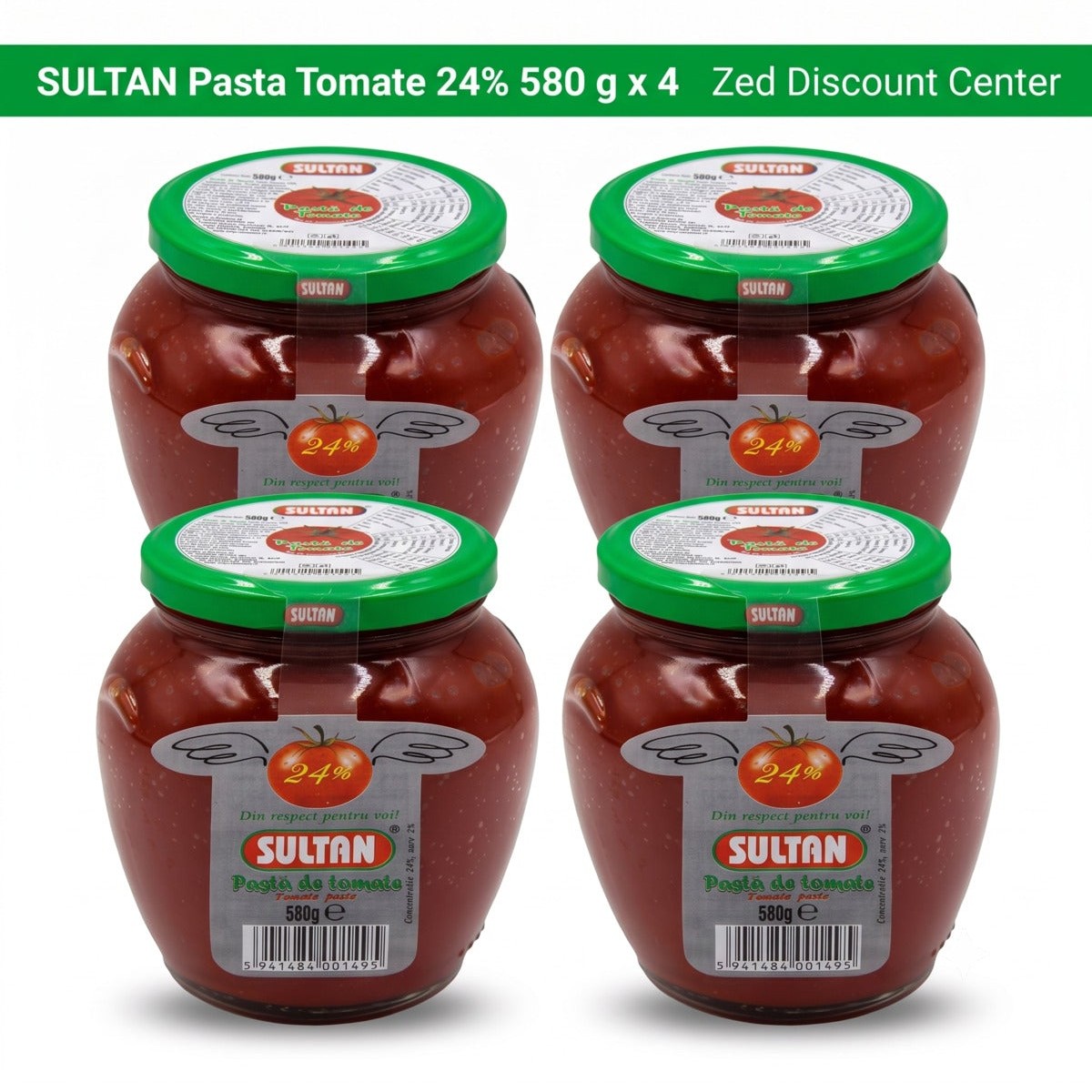 Pasta Tomate 24% 580 g x 4
