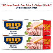 Large Tuna in Own Juice 3 x 160 g - 2 Packs