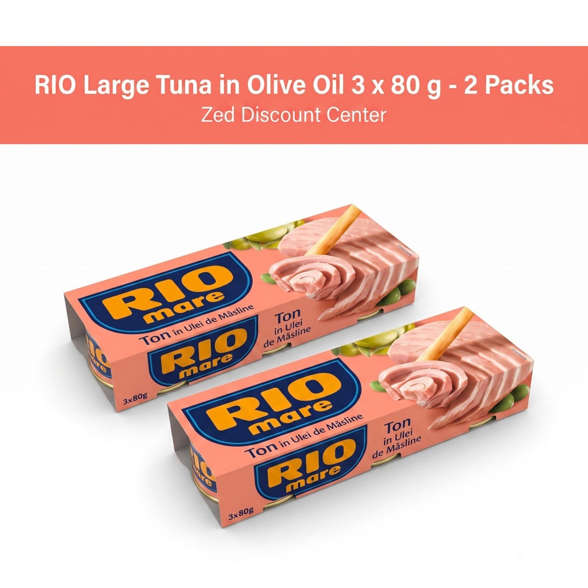 Large Tuna in Olive Oil 3 x 80 g - 2 Packs