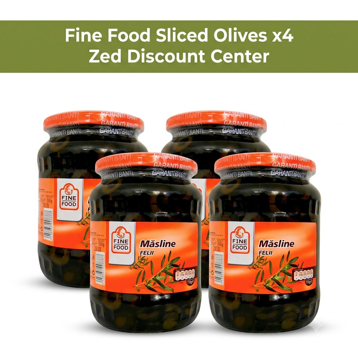 Pitted Olives 350g x4