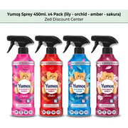 Spray 450ml. x4 Pack (lily - orchid - amber - sakura)