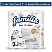 Toilet Paper, 3-Ply, 32 Rolls