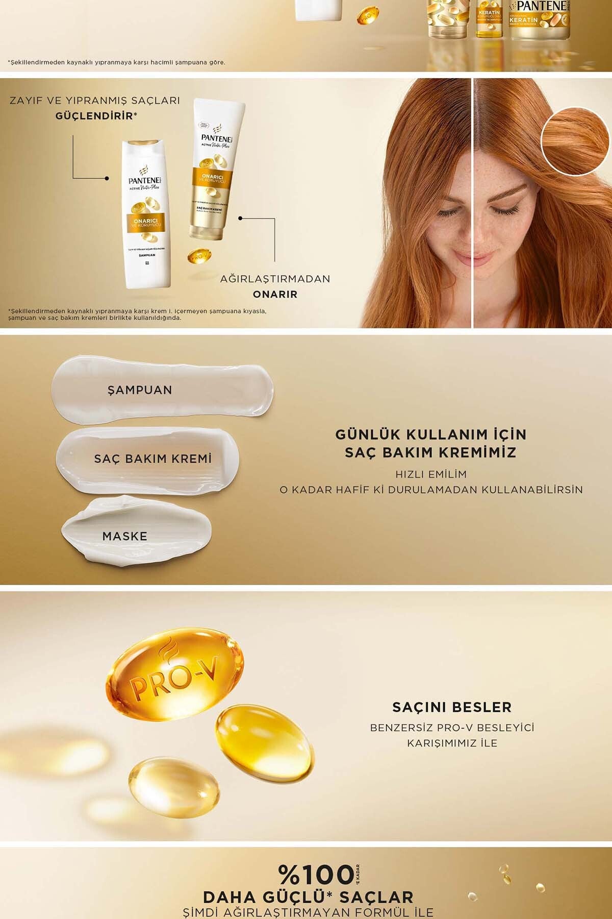 Repairing & Protective 3 in 1 Shampoo 400ml Damaged Hair X 2 Pieces