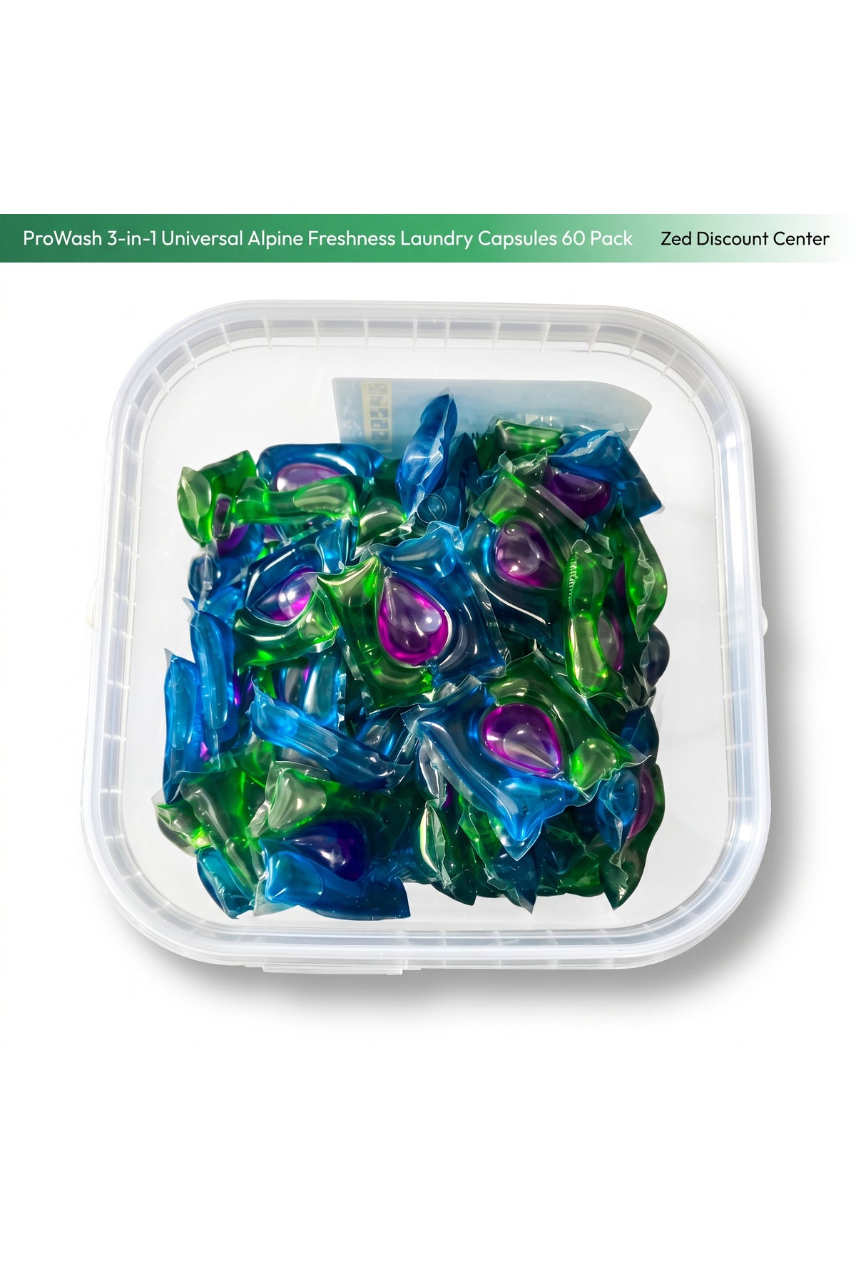 3-in-1 Universal Alpine Freshness Laundry Capsules 60 Pack