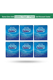 Extra Safe Condoms 3 Count × 6 Packs