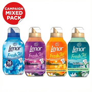 LENOR Mixed Pack, Fabric Softener, 144 washes , 4 x 0.5L