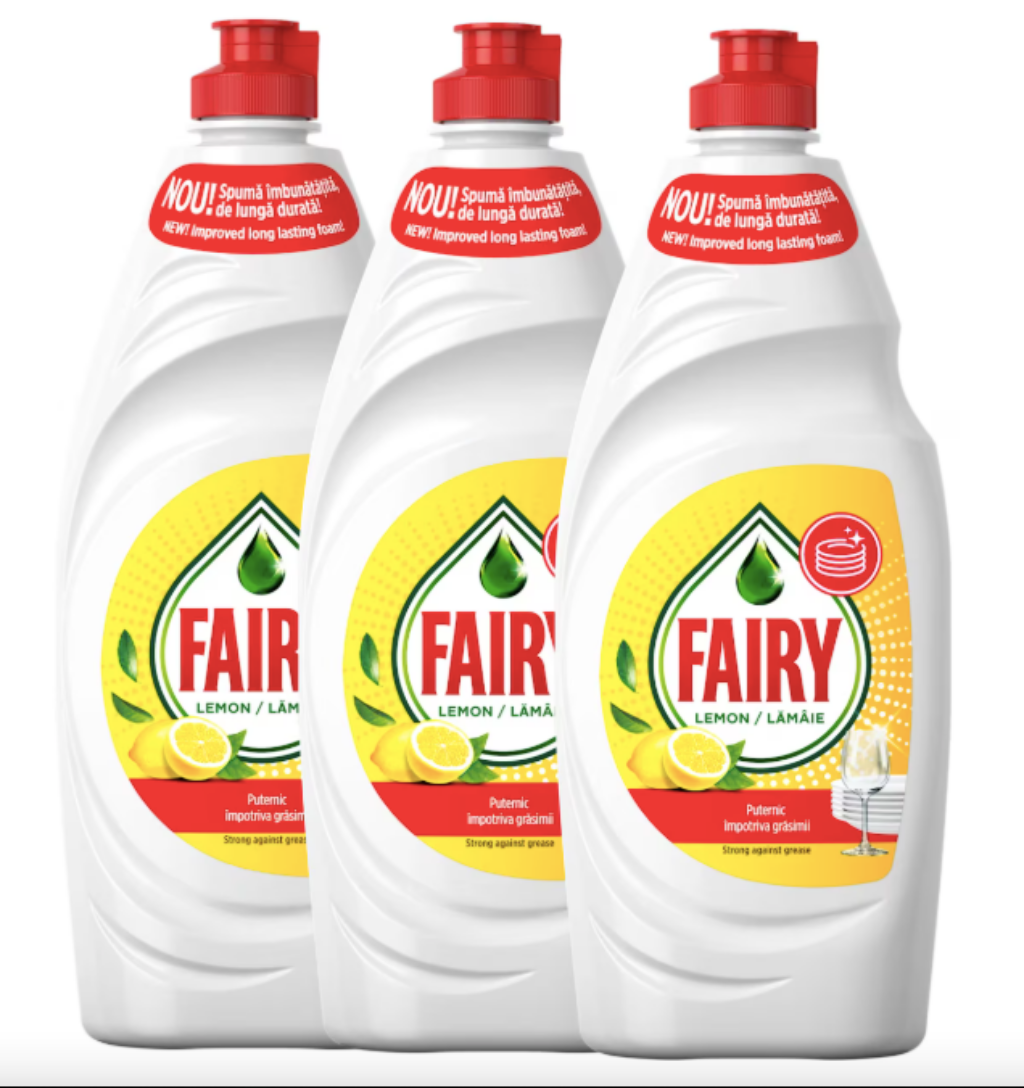 FAIRY DISHWASHING LIQUID LEMON 750ML X 3
